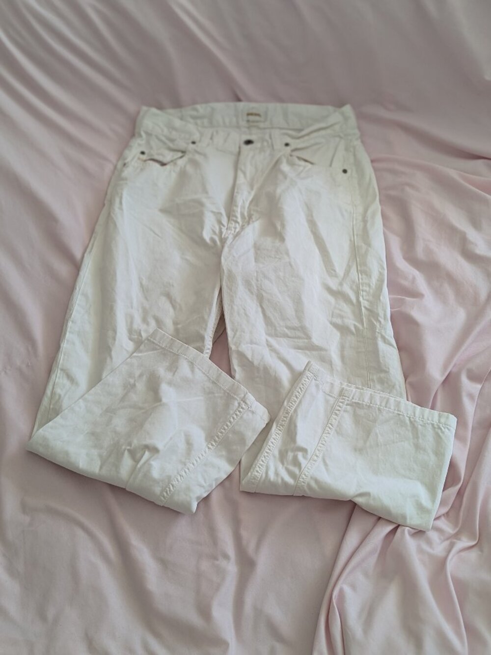 Diesel White Solid Denim Jeans Size 28